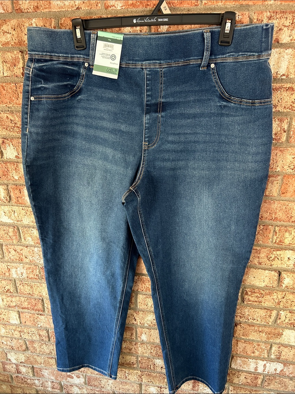 Terra&sky Women’s 2X Classic Blue Women's Denim Stretch Jeans